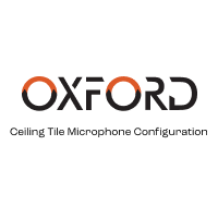 ceiling tile microphone configuration with oxford logo